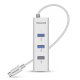 Honeywell Momentum Type C to 4xUSB 3.0 Hub, Super-Fast Transmission Speed 5GBPS, Max Current 900mA per Port, Universally Compatible with All Type C- MacBook, Laptop, PC, Printer, Mobiles, Keyboard