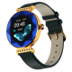 Fire-Boltt Emerald Gemstone-Studded Diamond Cut Smart Watch with 1.09” HD Display, Multiple Sports Modes, Health Suite, Wireless Charging, IP68 with Additional Stainless Steel Strap (Blue)