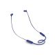 JBL T110BT by Harman Pure Bass in-Ear Wireless Headphone with Mic, Magnetic Cable and Quick Charging (Blue)
