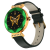 Fire-Boltt Emerald Gemstone-Studded Diamond Cut Smart Watch with 1.09” HD Display, Multiple Sports Modes, Health Suite, Wireless Charging, IP68 with Additional Stainless Steel Strap (Green)